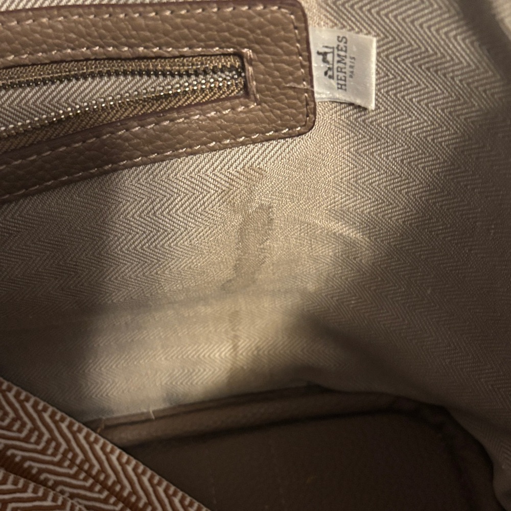 Brown Leather Tote Bag designer inspired - Picture 5 of 13
